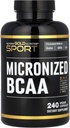 Καλιφόρνια Gold Nutrition Sport, Micronized BCAA, διακλαδισμένη αλυσίδα Αμινοξέα, 240 κάψουλες Veggie