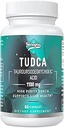 TUDCA 1100mg-Liver Support Supplement for Detox Cleanse, Water-Soluble Bile Salts with Strong Bitter Taste, 60 Vegan Capsules,Non-GMO,Gluten-Free