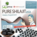 Φυσικό Pure Shilajit Δισκία Analog Raw Resin Mumiyo Dry Drops 60 Tablets - 200mg 100% Συμπλήρωμα Ιμαλαΐων με 85+ Ίχνη Ορυκτών για Ενέργεια & Μεταβολισμό, Ανοσοποιητική Υποστήριξη - Ιδανική για Άνδρες & Γυναίκες