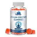 Lithium Orotate Gummies 5mg per Serving - Third Party Tested, Plant Based. Εναλλακτικό σε σταγόνες λιθίου ή χάπια. Trace Mineral for Mood Support - Συμπληρώματα λιθίου με γεύση φράουλα- 60 Count
