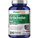 NusaPure Artichoke 20:1 Extract, 600 mg Ισοδύναμο με 12.000 mg 200 Veggie caps (Μη ΓΤΟ, Χωρίς γλουτένη)