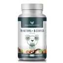 Tri-methyl+ B Complex μεθυλιωμένες βιταμίνες Β - Full Spectrum Methyl B Complex Vitamin Supplement Για MTHFR Υποστήριξη με ενεργές μορφές B12 μεθυλοκοβαλαμίνης, Αδενοσυλοκοβαλαμίνης και μεθυλοφολικού οξέος