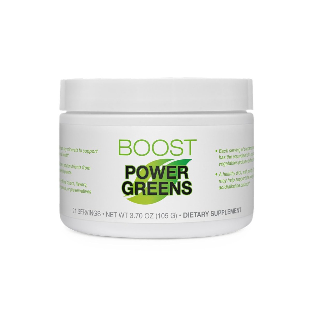 BODi Power Greens Boost - για γυναίκες & άνδρες - συμπλήρωμα τροφίμων με φυτοθρεπτικά συστατικά από το σπανάκι, Chlorella, αγγούρι, Kale, σέλινο & Μάτσα - Χωρίς τεχνητά χρώματα ή γεύσεις, 21 υπηρεσίες