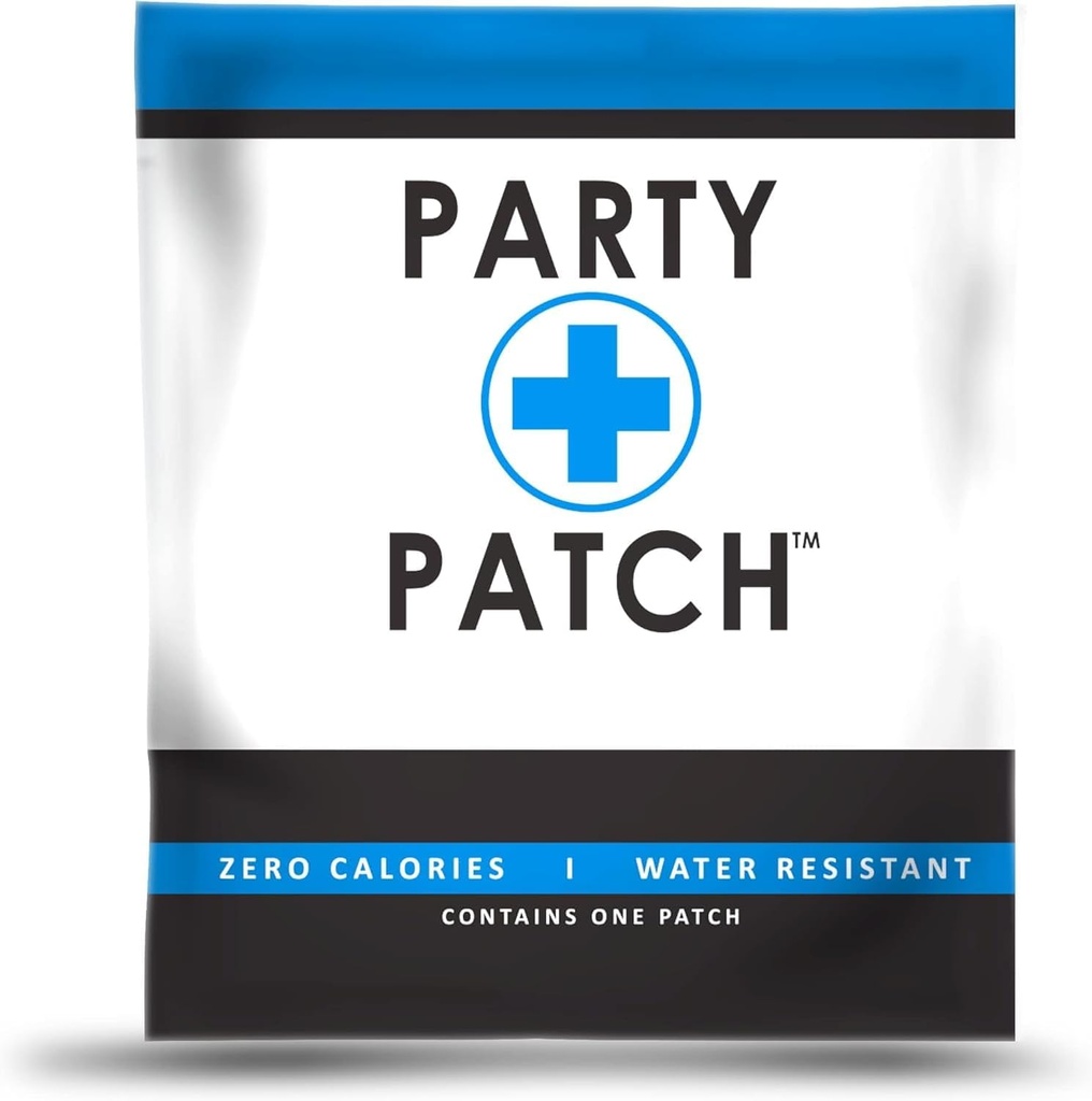 Zero Calories, Water-Resistant Recovery Patch for Parties and Nights Out - 5 Pack
