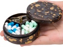 3 Διαμέρισμα Μεταλλικά Χάπια Organizer - Portable Travel Case για Pocket Purse, Daily Medicine Container, Vitamin και Fish Oil Holder, κουτί συμπλήρωμα