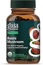 Gaia Herbs Reishi Mushroom - Βοηθά στη διατήρηση ενός υγιεινού ανοσοποιητικού συστήματος & υποστηρίζει την υγεία της καρδιάς - Adaptogen συμπλήρωμα βοτάνων για την υποστήριξη μακροζωίας - 40 Vegan Liquid Phyto-Capsules (40-Day Supply)
