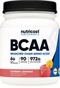 Nutricost BCAA σκόνη 2:1:1 (Λεμονάδα Raspberry, 90 εξυπηρετούν)