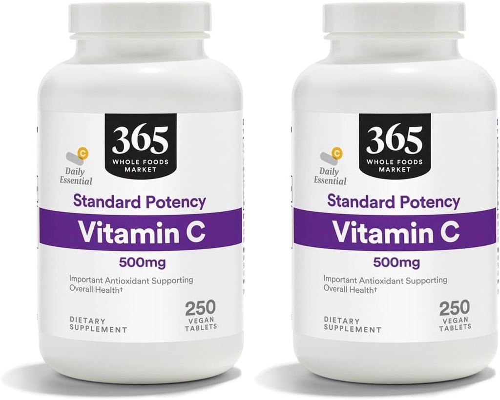 365 από το Whole Foods Market, Vitamin C 500Mg, 250 Tablets (πακέτο του 2)