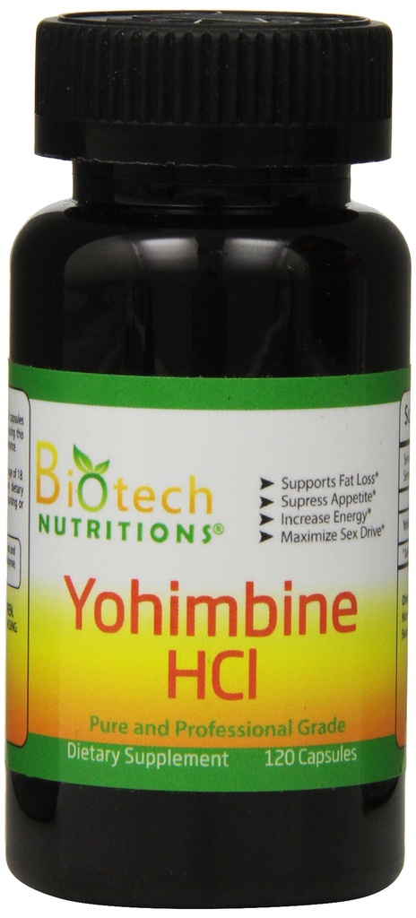 Συμπλήρωμα διατροφής Yohimbine HCl, 120 κόμης