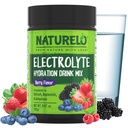 NATURELO Ηλεκτρολύτης σε σκόνη, ενυδάτωση και ορυκτό ποτό Μίγμα, ζάχαρη χωρίς & μη GMO άρωμα μούρου 50 εξυπηρετεί