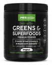 PEScience Greens σκόνη Superfood με φυσική χλωροφύλλη, Reishi & Turkey Mushroom Powders, Freezy-Dried Kale, Σπανάκι, Broccoli Spruts, Original Γεύση, 30 υπηρεσίες