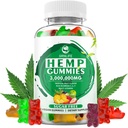 Κρέας κάνναβης Gummies με υψηλή δραστικότητα καθαρό εκχύλισμα λαδιού κάνναβης, 3000000mg επιπλέον συμπληρώματα κάνναβης δύναμη, 100% φυσική κάνναβη Gummy για την ειρήνη και χαλάρωση, μη GMO, ζάχαρη δωρεάν, 60 μέτρα