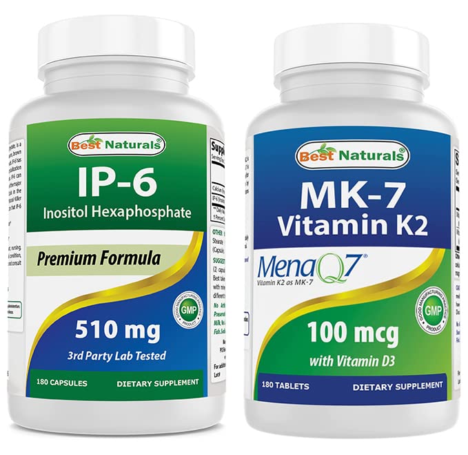 Best Naturals IP-6 510 mg & Βιταμίνη K2 (MK7) με D3