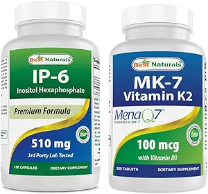 Best Naturals IP-6 510 mg & Βιταμίνη K2 (MK7) με D3