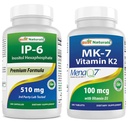 Best Naturals IP-6 510 mg & Βιταμίνη K2 (MK7) με D3