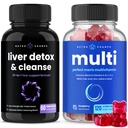 NutraChamps Liver Cleanse Detox Κάψουλες και (2-Pack) Ανδρικές πολυβιταμίνες Gummies Bundle