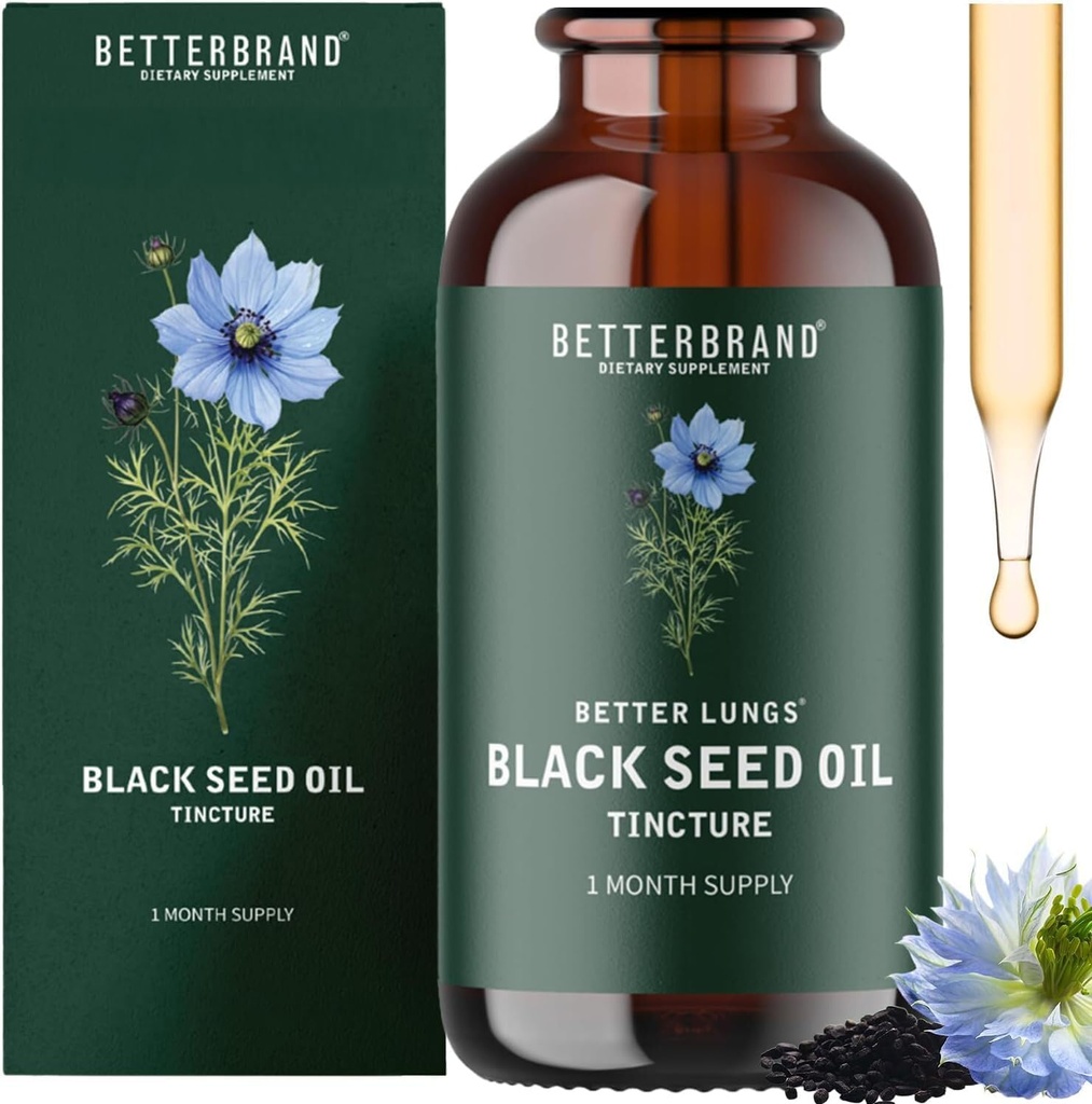 Betterbrand BetterLungs Black Seed Oil Βάμμα 60ml Υγρή Φόρμουλα