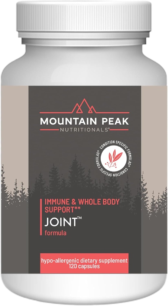 Mountain Peak Nutritionals Joint Formula - Joint support Supplement with Glucosamine, Boswellia & Vitamin C - Υποστηρίζει την κοινή ευελιξία και κινητικότητα - Hypoallergenic Dietary Supplement (120 κάψουλες)