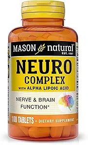 MASON NATURAL Neuro Complex με Alpha Lipoic Acid & Vitamin B12, Κατάλληλο για χορτοφάγους, 100 δισκία