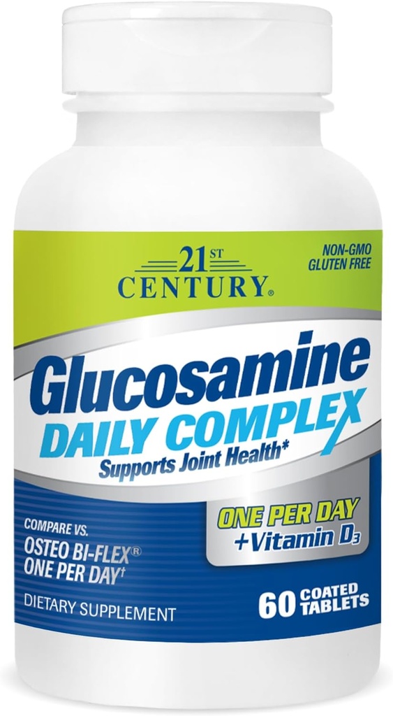 21st Century Glucosamine Daily Complex Plus D Tablets, 60 Count (27708)