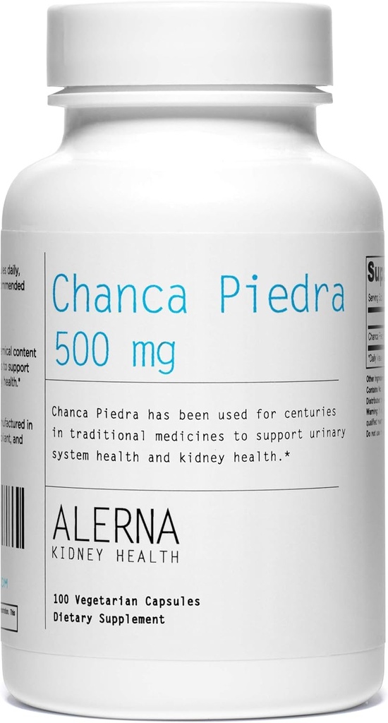 Chanca Piedra 500 mg - Συντριβή πέτρας των νεφρών, Dissolver, συμπλήρωμα στήριξης της χοληδόχου κύστης - 100 κάψουλες χορτοφάγων (πακέτο του 1)
