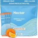 Nectar Energy Booster - Βιολογική καφεΐνη, B12 & Ηλεκτρολυτές - Ζάχαρη Χωρίς & Μηδέν θερμίδες – Υγιεινός Καφές, Ενεργειακό Ποτό & Εναλλακτική Σόδα – Συμπλήρωμα Ενυδάτωσης & Ενέργειας (Orange 30 Powder Packets)