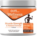 Επέκταση ζωής Wellness Code® Μύες Δύναμη & Επαναφορά Φόρμουλα, Βιταμίνη D3, β-υδροξυ-β-μεθυλοβουτυρικό Μονοϋδρικό (HMB), Μυική Υγεία, Χωρίς Γλουτένη, Μη ΓΤΟ, 94,2 g