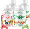 Daily Fruits and Veggies Supplement - 360 κάψουλες για 60 ημέρες, μη ΓΤΟ & Χωρίς γλουτένη Superfood με Φυσικές Βιταμίνες - Powered by Plants, 4-Pack