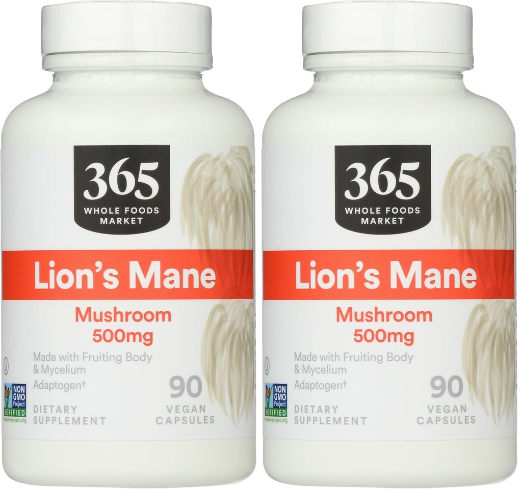 365 από το Whole Foods Market, Lion's Mane, 90 Count (Pack of 2)