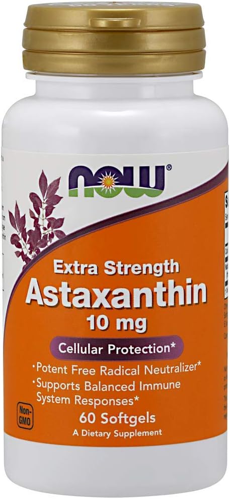 NOW Τρόφιμα Ασταξανθίνη 10 mg Softgels, 60 Softgel