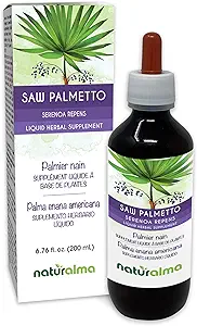 Naturalma Saw Palmetto (Serenoa repens ή Sabal serrulata) Φρούτα Χωρίς Αλκοόλ - 6.76 fl oz Liquid Extract in Drops - φυτικό συμπλήρωμα - Vegan