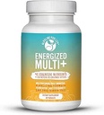 Energized Multi - Potent Multivitamin with 40 Fully Bioavailable Nutrients B Complex Vitamins, Vitamin D, Vitamin C, Vitamin K, Zinc, Quercetin, Calcium, Magnesium in Alkalizing Forms - 60 tabs