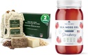 TrueSeaMoss Sea Moss Σαπούνι Καφές Vanilla Coconut & Βρώμη Μέλι & Φράουλα Θάλασσα Moss Gel