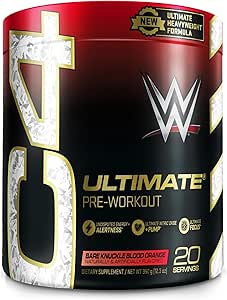 Cellucor C4 Ultimate Preworkout Powder Bare Knuckle Blood Orange - Sugar Free Preworkout Energy Supplement for Men & Women - 300mg καφεΐνη + 3.2g Beta Alanine + 2 Πατενταρισμένες δημιουργίες - 20 Σερβιέτες