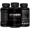 Hombre Male Enhancing Supplement – Προσθέστε 2 σε 60 ημέρες με τα χάπια διεύρυνσης για άνδρες ανάπτυξη των μυών – Αύξηση μεγέθους, δύναμης, Stamina – Αντοχή, απόδοση, ενίσχυση ενέργειας - 60 κάψουλες