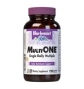 Bluebonnet Nutrition Multi One (With Iron) Φυτικές κάψουλες, πλήρες πλήρες φάσμα πολλαπλών συμπληρωμάτων βιταμίνης, Β Βιταμίνες, Γλουτένη & Γάλα δωρεάν, kosher, 4 μήνες προσφοράς, 120 Count