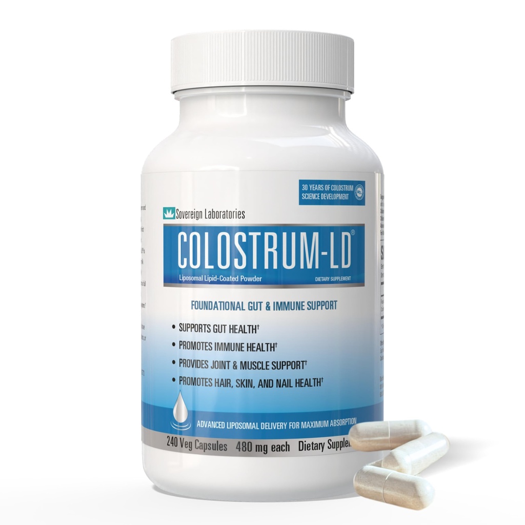 Colostrum-LD Capsules Colostrum with Liposomal Delivery - High Absorption - 240 Capsules