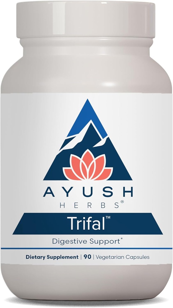 Ayush Herbs Trifal Digestive Υποστήριξη με Amla - Triphala συμπλήρωμα για γυναίκες & άνδρες, Προωθεί την ισορροπία Digestion, Αντιοξειδωτικό πλούσιο, Φτιαγμένο με οργανικά συστατικά - 90 κάψουλες χορτοφάγων (1 κόμης)