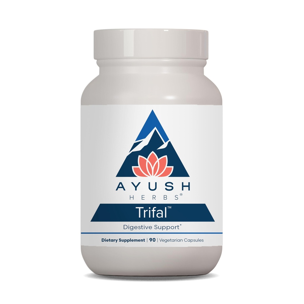 Ayush Herbs Trifal Digestive Υποστήριξη με Amla - Triphala συμπλήρωμα για γυναίκες & άνδρες, Προωθεί την ισορροπία Digestion, Αντιοξειδωτικό πλούσιο, Φτιαγμένο με οργανικά συστατικά - 90 κάψουλες χορτοφάγων (1 κόμης)