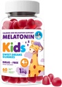 Dr.Moritz Melatonin Gummies for Kids & Adults (Ages 4+) – Φυσικό άρωμα μούρου, απαλή βοήθεια ύπνου & νυχτερινή υποστήριξη, Φυσικό παιδιά βοήθεια ύπνου Gummies, 60 κόμης