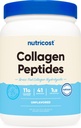 Nutricost Collagen Peptides Peptides Powder 1LB (454 G) - Grass Fed Bovine Collagen Hydrolysate (Άγευστη)