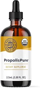 Vimergy PropolisPure® – Supports Immune and Respiratory Health* – Benefits Oral Health* – USDA Certified Organic, Kosher, Paleo-Friendly, Gluten-Free – 115 mL (57 Servings)