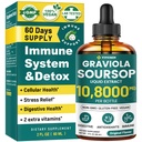 Graviola Soursop Leaf Extract Liquid - Soursop Bitters Liquid, Support Immune, Relax, Liver and Sleep 