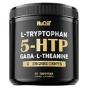 5 HTP 200mg GABA 500mg L-Θεανίνη 200mg L-Τρυπτοφάνη 100mg Συμπλήρωμα - Υποστήριξη Εγκέφαλος, Κυκλοφορία Υγεία, Συγκέντρωση & Αναπαύεται Καλά - 60 Κάψουλες για 1 Μήνα - 4in1 Premium Blend