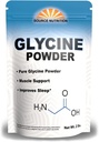 Glycine Powder (2 λίβρες) - Προάγει τον ύπνο, τη μυϊκή ενέργεια και δύναμη, τη μνήμη και τη γνωστική υποστήριξη (Σκάφος που μπορεί να σφραγιστεί)