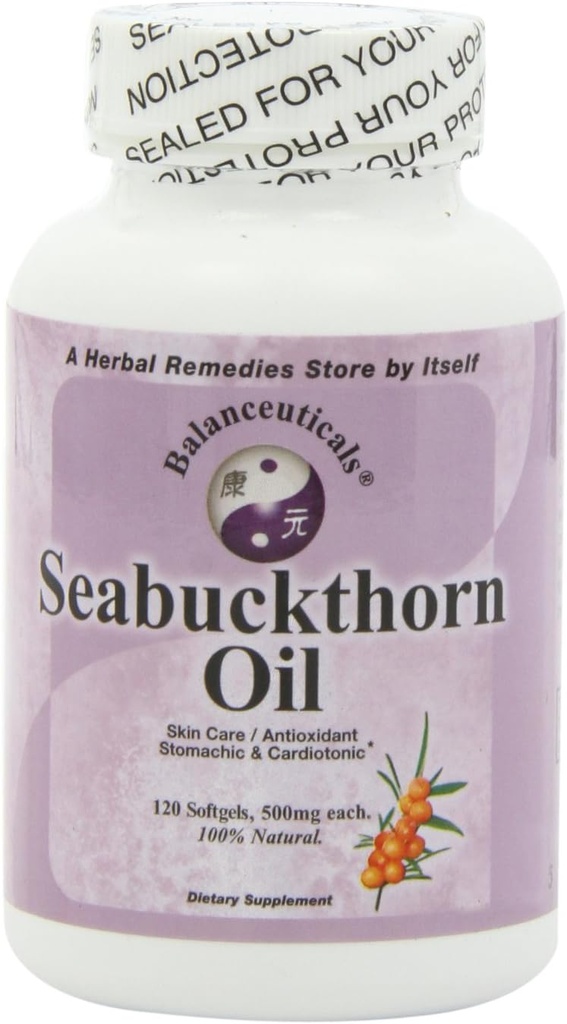 Seabuckthorn Oil, 120 Softgels, 500mg το καθένα