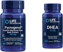 Life Extension French Maritime Pine Bark Extract with DHEA Hormone Balance - 60 Capsules Pycnogenol & 100 Capsules DHEA 25mg