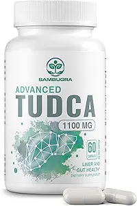 TUDCA Συμπληρώματα 1100mg - Advanced Ultra Strength Bile Salt TUDCA Support, 3rd Party tested TUDCA Συμπληρώματα ήπατος για το συκώτι καθαρισμού Detox και επισκευής, 360 κάψουλες (πακέτο των 6)