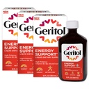 Geritol Liquid Vitamin and Iron Supplement, Energy Support, Περιέχει υψηλής ισχύος B-βιταμίνες και σίδηρο, ευχάριστη γεύση, εύκολο να καταπιούν, χωρίς τεχνητά γλυκαντικά, μη GMO, 12 Oz, 3 συσκευασίας