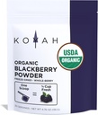 KOYAH - Organic BlackBerry Powder: 30 Μερίδες (1 Scoop = 1/4 Cup Fresh): Παγωμένη, Ολόκληρη σκόνη μούρων, Ακατέργαστη
